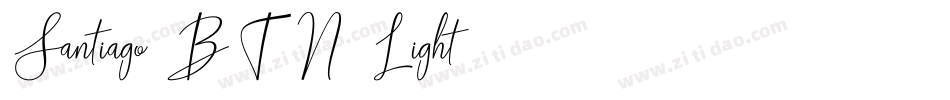 Santiago BTN Light字体转换